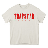 Cream trapstar Heavy Core Tee - linhVisuals