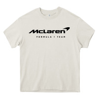 Cream formula 1 team Heavy Core Tee - linhVisuals