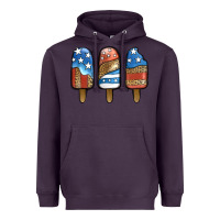 Plum Patriotic Leopard Popsicles Heavyweight Hoodie - Jasminsmagicworld
