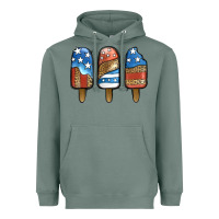 Sage Patriotic Leopard Popsicles Heavyweight Hoodie - Jasminsmagicworld