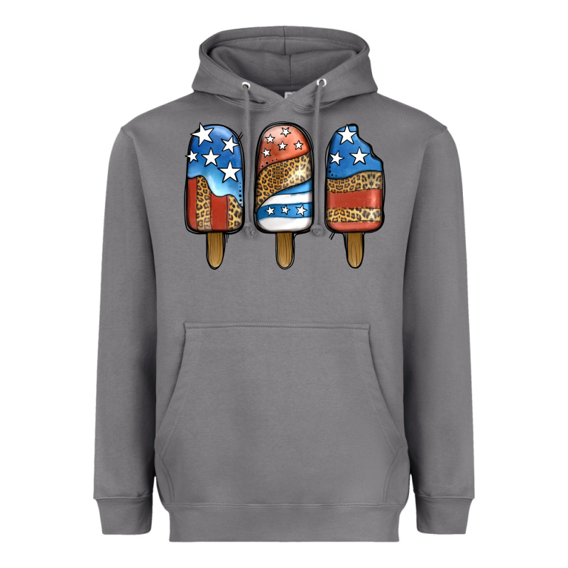 Patriotic Leopard Popsicles Heavyweight Hoodie by Jasminsmagicworld | Teevron