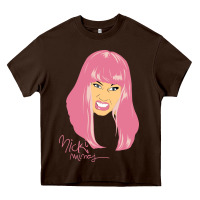 Chocolate Brown nicki Heavy Core Tee - linhVisuals