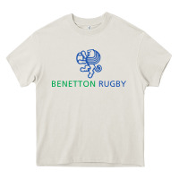 Cream benetton rugby Heavy Core Tee - linhVisuals