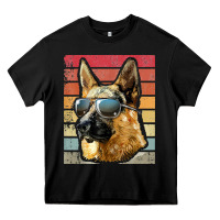 Black retro vintage german shepherd german shepherd dog gift Heavy Core Tee - linhVisuals