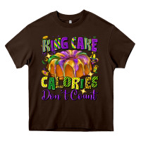 Chocolate Brown King cake calories don't count Heavy Core Tee - FaDigitalArtStudio