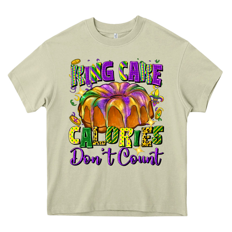 King Cake Calories Don't Count Heavy Core Tee by FaDigitalArtStudio | Teevron
