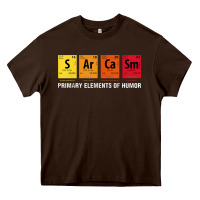 Sarcasm Elements Of Humor Periodic Table Graphic Heavy Core Tee | Teevron