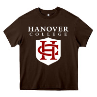 Chocolate Brown hanover college Heavy Core Tee - linhVisuals