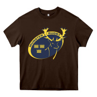 Chocolate Brown munster rugby Heavy Core Tee - linhVisuals