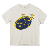 Cream munster rugby Heavy Core Tee - linhVisuals