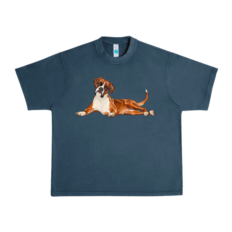 Boxer Dog Illustrations Urban Heavy Tee by LillyAllenDesigns | Teevron