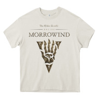 Cream morrowind Heavy Core Tee - linhVisuals
