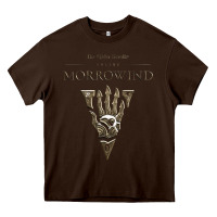 Chocolate Brown morrowind Heavy Core Tee - linhVisuals