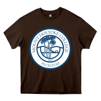 Chocolate Brown mount holyoke college Heavy Core Tee - linhVisuals