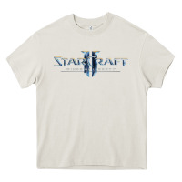 Cream starcraft Heavy Core Tee - linhVisuals