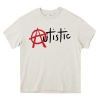 Cream autistic punk Heavy Core Tee - linhVisuals