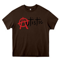 Chocolate Brown autistic punk Heavy Core Tee - linhVisuals