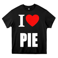 Black retro vintage classic i love pie for pie lovers cooks chefs t shirt Heavy Core Tee - linhVisuals