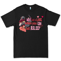 Black sloth why fall in love when you can fall asleep Premium Tee - FaDigitalArtStudio