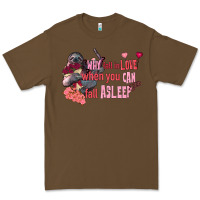 Cacao sloth why fall in love when you can fall asleep Premium Tee - FaDigitalArtStudio