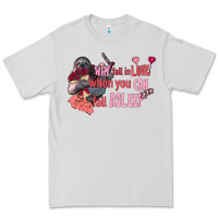 Dove Grey sloth why fall in love when you can fall asleep Premium Tee - FaDigitalArtStudio