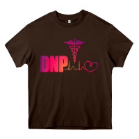 Chocolate Brown dnp doctor of nursing practice heartbeat color rn nurse Heavy Core Tee - linhVisuals