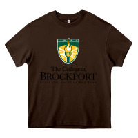 Chocolate Brown SUNY Brockport College Heavy Core Tee - linhVisuals