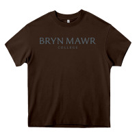 Chocolate Brown Bryn Mawr College Heavy Core Tee - linhVisuals