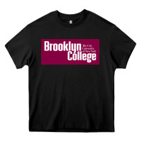 Black Brooklyn College Heavy Core Tee - linhVisuals