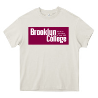Cream Brooklyn College Heavy Core Tee - linhVisuals