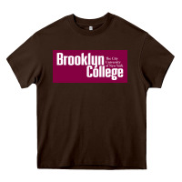 Chocolate Brown Brooklyn College Heavy Core Tee - linhVisuals