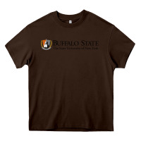 Chocolate Brown SUNY Buffalo State College Heavy Core Tee - linhVisuals
