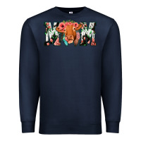 Navy Cow Mom Premium Sweatshirt - Jasminsmagicworld