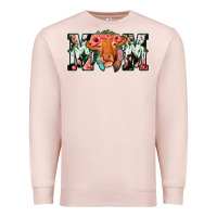 Pale Pink Cow Mom Premium Sweatshirt - Jasminsmagicworld