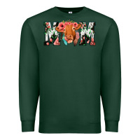 Sports Green Cow Mom Premium Sweatshirt - Jasminsmagicworld