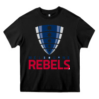 Black melbourne rebels rugby super league Heavy Core Tee - linhVisuals