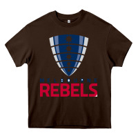 Chocolate Brown melbourne rebels rugby super league Heavy Core Tee - linhVisuals