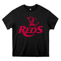 Black queensland reds rugby super league Heavy Core Tee - linhVisuals