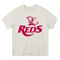 Cream queensland reds rugby super league Heavy Core Tee - linhVisuals