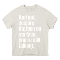 Cream trending sarcastic adult humor Heavy Core Tee - linhVisuals