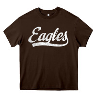 Chocolate Brown eagles school sports fan team spirit mascot gift Heavy Core Tee - linhVisuals