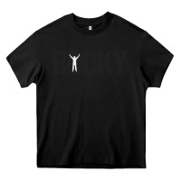 Black movie sport rocky Heavy Core Tee - linhVisuals