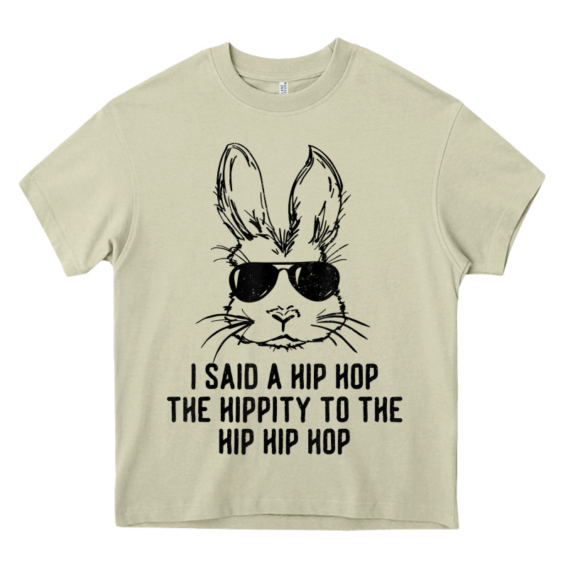Sunglass Bunny Hip Hop Hippity  Easter Gift  Mens & Womens T Shirt Heavy Core Tee by linhVisuals | Teevron