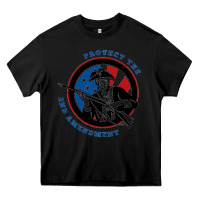 Black american patriot Heavy Core Tee - linhVisuals