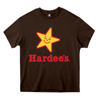 Chocolate Brown hardee's Heavy Core Tee - linhVisuals