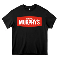 Black papa murphy's Heavy Core Tee - linhVisuals