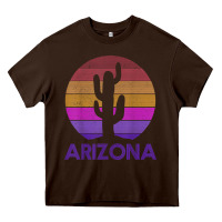 Arizona   Vintage Retro Cactus Souvenir Gift T Shirt Heavy Core Tee | Teevron