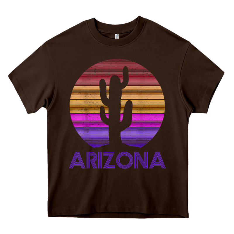 Arizona   Vintage Retro Cactus Souvenir Gift T Shirt Heavy Core Tee by linhVisuals | Teevron