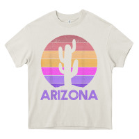 Cream arizona   vintage retro cactus souvenir gift t shirt Heavy Core Tee - linhVisuals