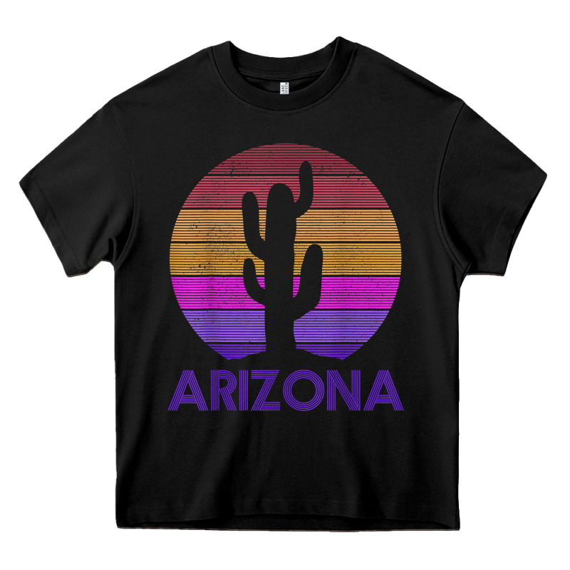Arizona   Vintage Retro Cactus Souvenir Gift T Shirt Heavy Core Tee by linhVisuals | Teevron